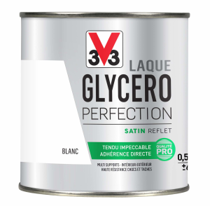 Laque glycéro V33 blanc satin 0,5L